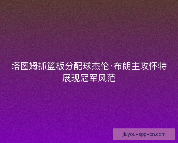 塔图姆抓篮板分配球杰伦·布朗主攻怀特展现冠军风范